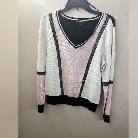 Sequin colorblock sweater - Picture 2 of 2